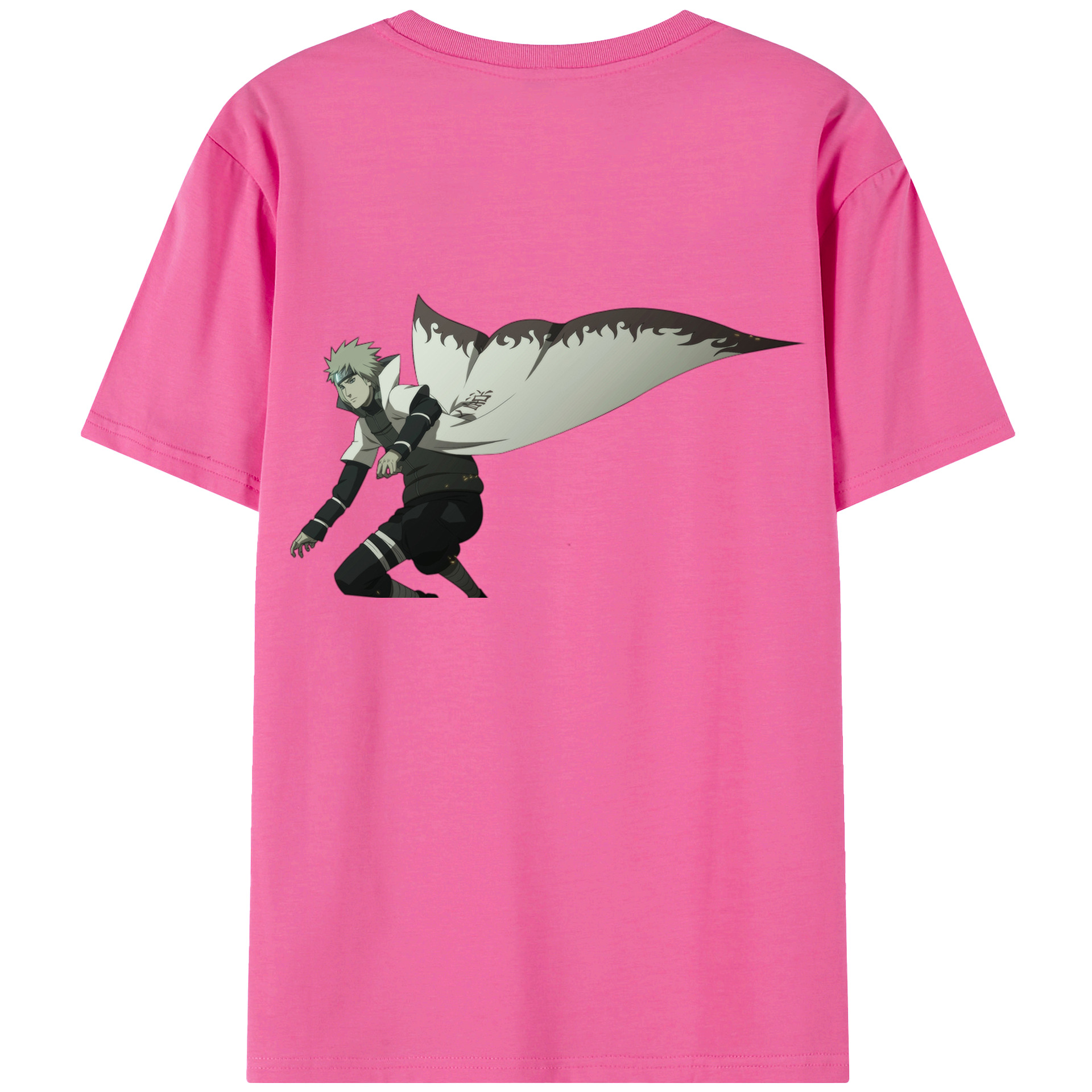 （画像用） NARUTO -ナルト- 波風 ミナト Namikaze Minato レディース半袖Tシャツ(バックプリント)